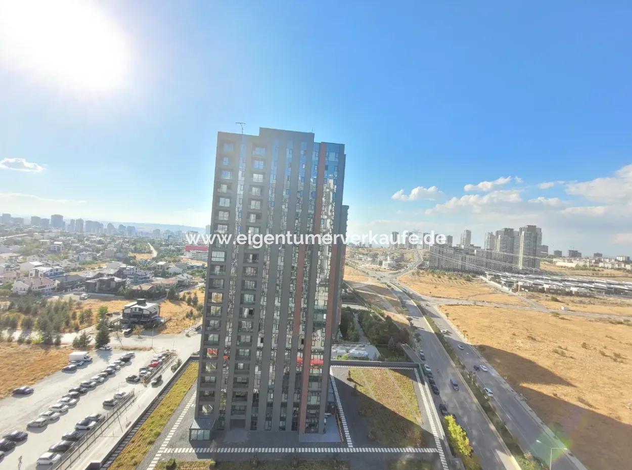 Beytepe İncek Bulvar Loft Zu Vermieten 1+1 46 M² 15. Etage Wohnung Mit Blick Auf Çayyolu