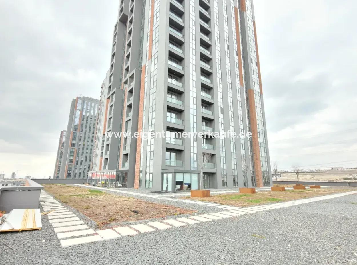 3+1 110 M² Wohnung Im 21. Stock Mit Blick Auf Den Boulevard Zum Verkauf Im Loft-Komplex Beytepe İncek Bulvar