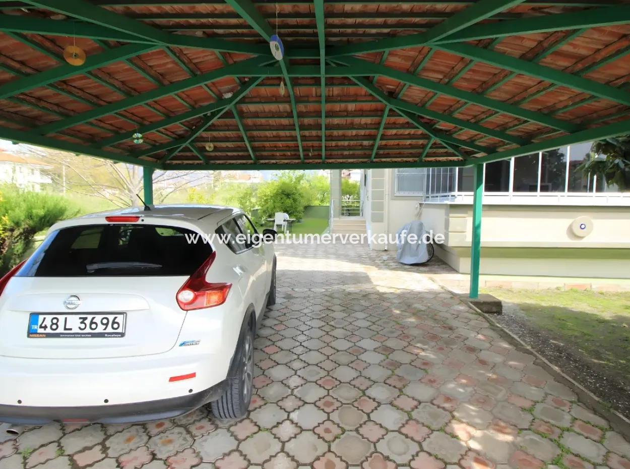 Zum Verkauf Steht Eine Gartenwohnung Mit 3 Schlafzimmern Und 1 Wohnzimmer Auf Einem 585M2 Grundstück In Köyceğiz , Muğla, Türkei