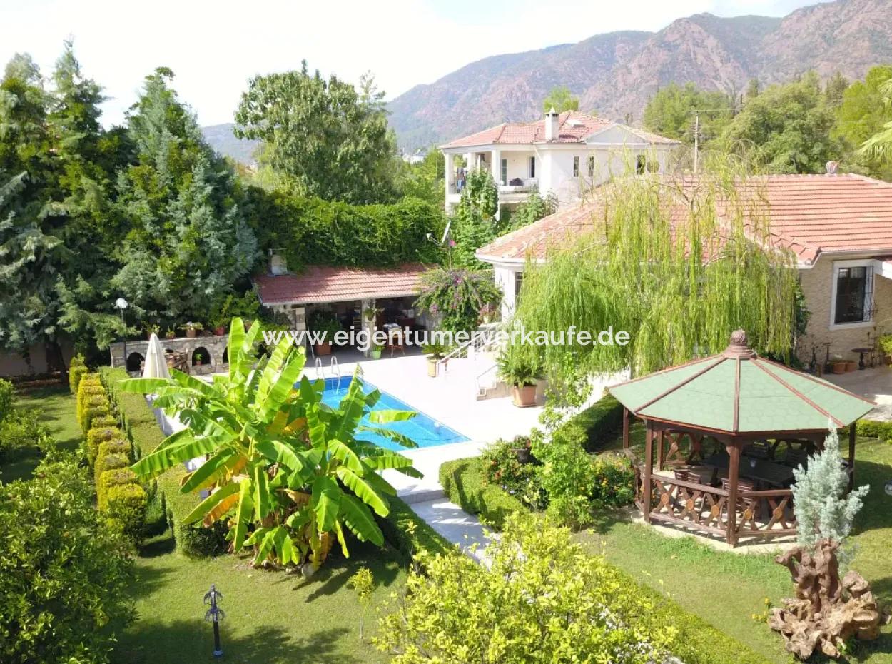 Luxusvilla Mit Pool In 1458 M² Grundstück Zum Verkauf In Köyceğiz , Muğla, Türkei
