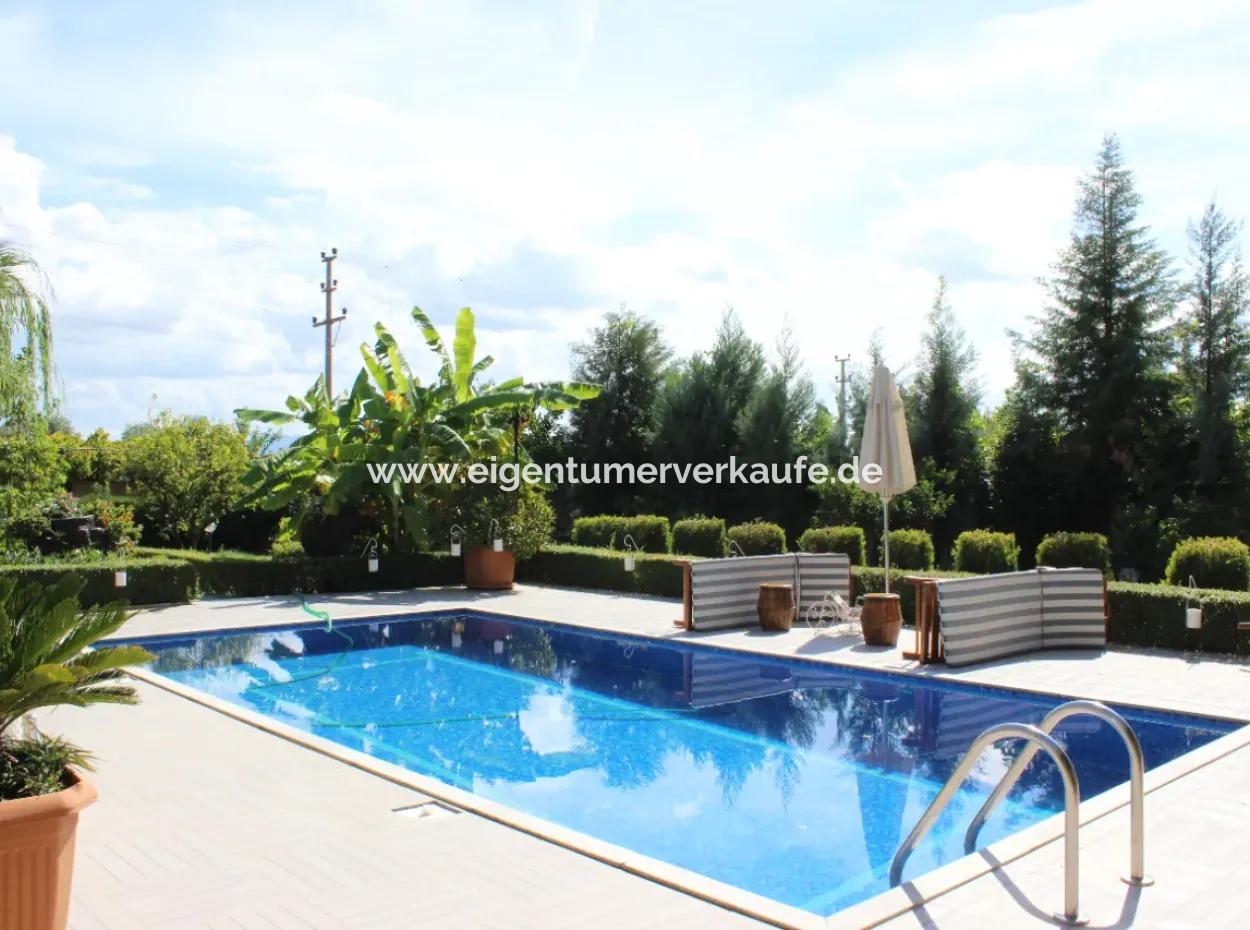 Luxusvilla Mit Pool In 1458 M² Grundstück Zum Verkauf In Köyceğiz , Muğla, Türkei