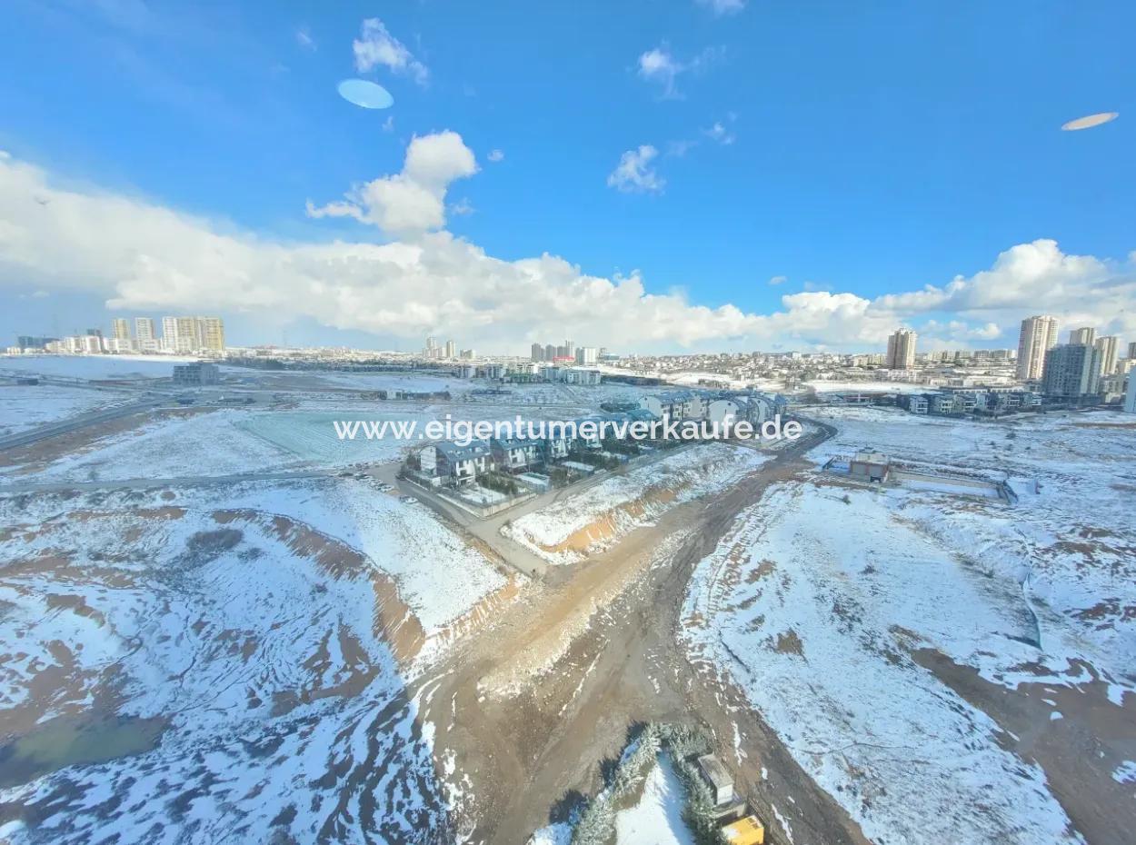 Vacant Luxury Furnished İncek Prestige  18Th Floor Apartment For Rent 1+1 62 M²