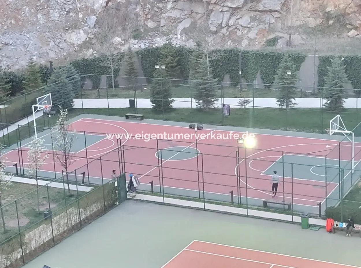 İncek Loft For Sale 1+1 City View 8Th Floor Apartment