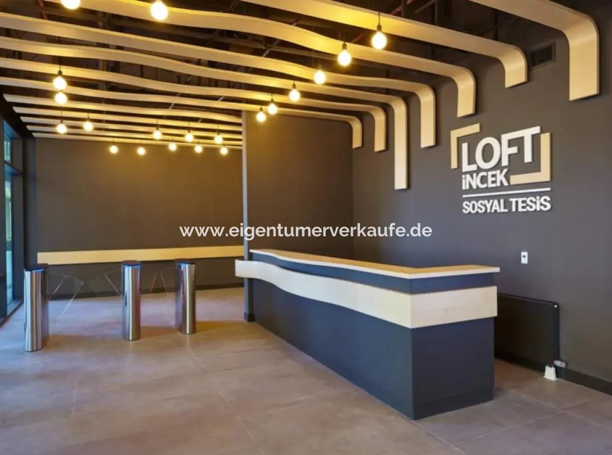 Kiracısız İncek Loft Satılık  5,5+1  Göl Manzaralı 14.Kat Daire